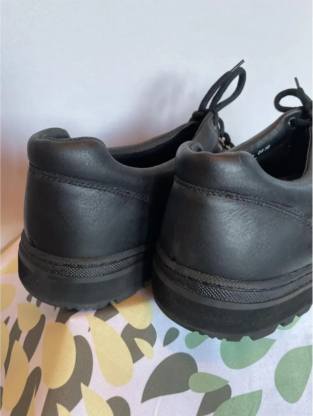 LandRover Black Leather Oxford Shoes Black Lug Sole US ~11.5 Rugged Heritage